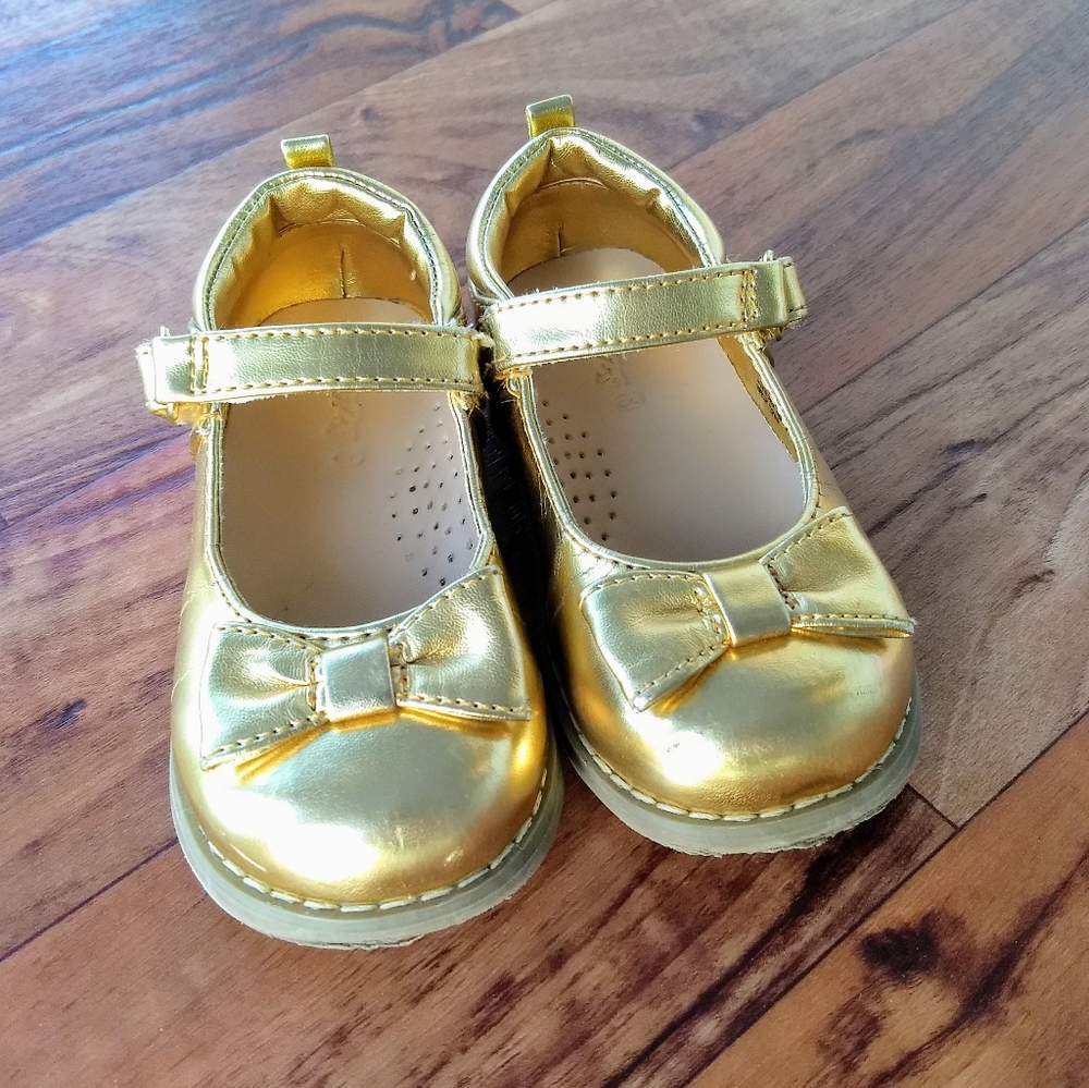 Crazy 8 golden bow tie dress girls